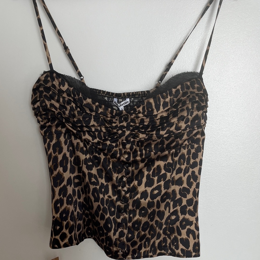 REFORMATION | Ursula Silk Top Sz US 8 - Picture 5 of 7